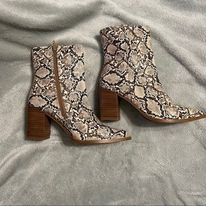 Diba True Women's Snakeskin Bootie’s